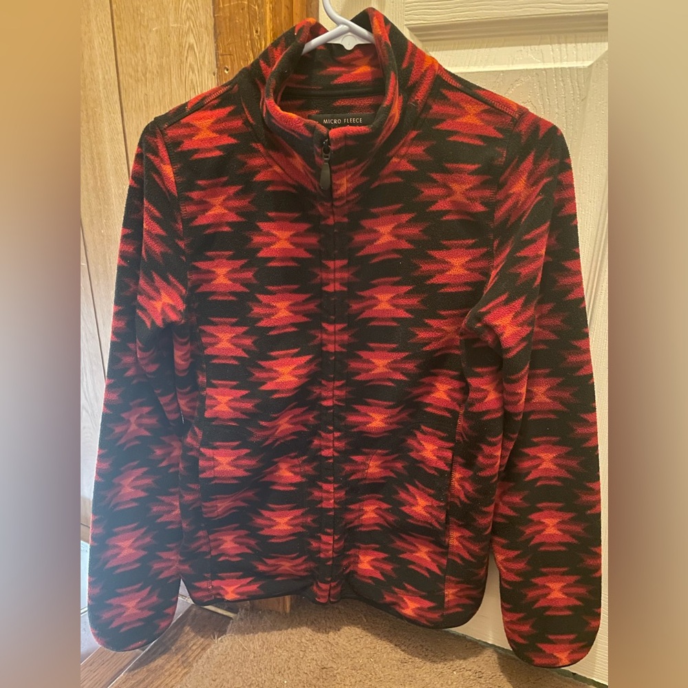 Zip up western style fleece